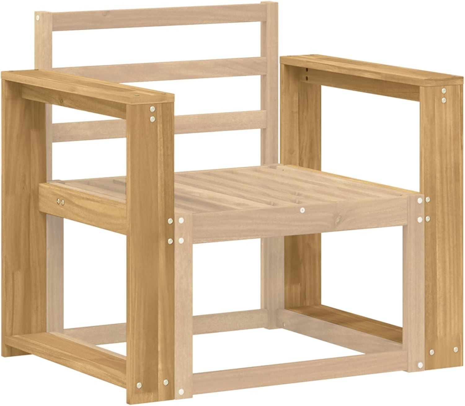 Hochwertige Armlehnen Modul 2 pcs Weiss 58 5 x 10 x 61 cm Massivholz Akazie Akazienholz Sofazubehoer Stabiler Sitzmodul Armlehnen geeignet fuer Gartenmoebel drinnen oder draussen Bequeme Aufwertung Variante 581
