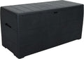 Hochwertige Cedargrain Durabox 270 Liter 71 Gallonen Kissenbox aus Kunststoff Auflagenboxen aus Kunststoff ausgestattet mit Griffen Organizer geeignet fuer Gartenmoebel abschliessbarer Deckel Box dunkelgrau Variante 498