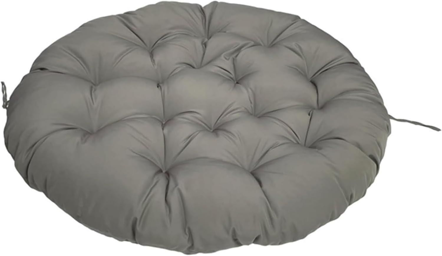 Hochwertige rundes Eierstuhlkissen geeignet fuer drinnen und draussen dunkelgrau 70 x 70 cm Gartenmoebel Zubehoer Variante 43