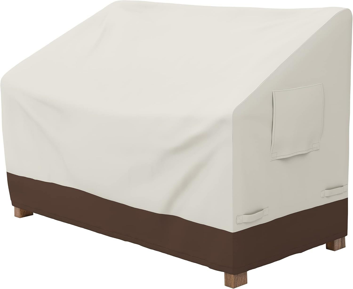Hochwertige Amazon Basics Abdeckung geeignet fuer 2 Sitzer Bank Beige Hellbraun Variante 234